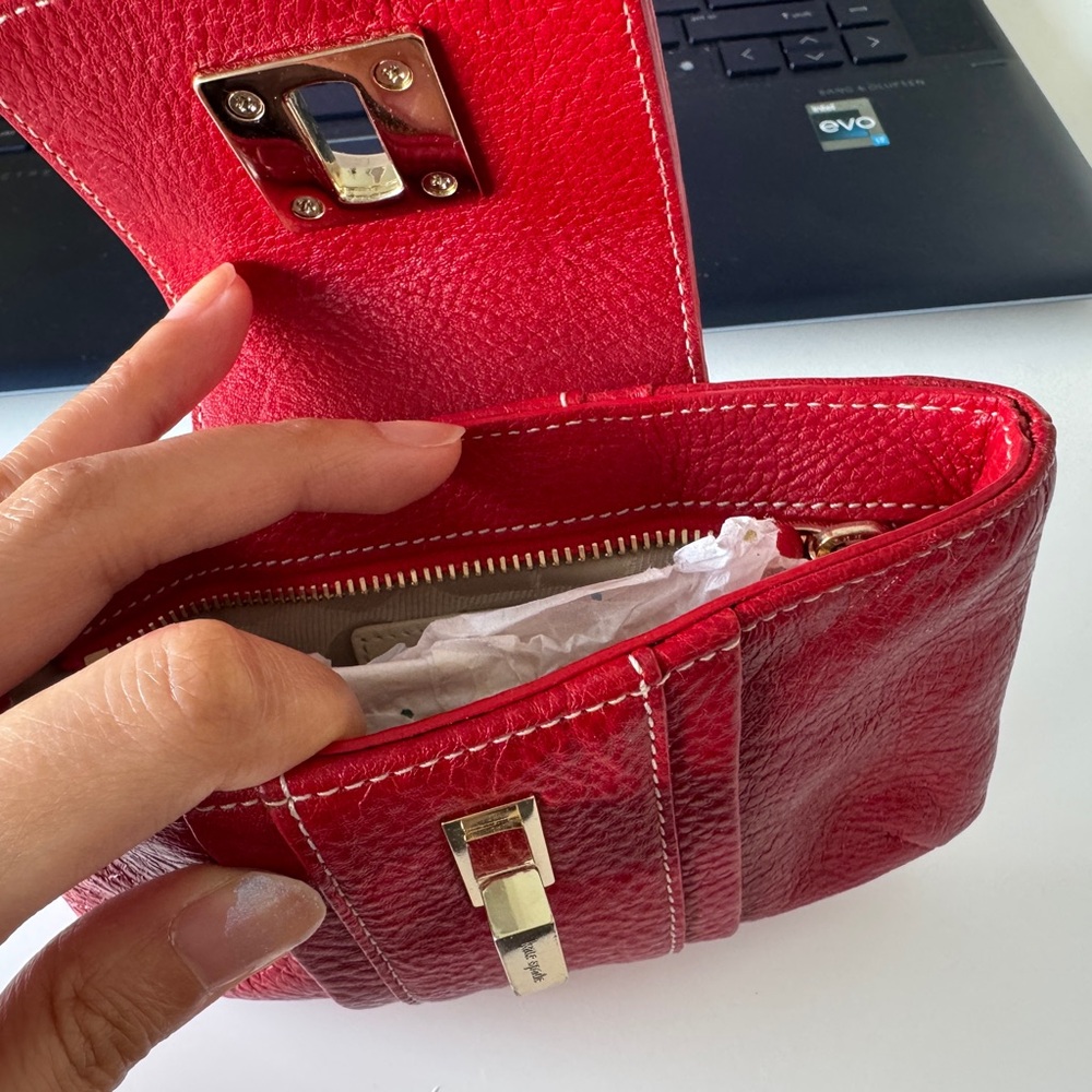 Kate Spade Red Leather Wallet - Picture 5 of 8